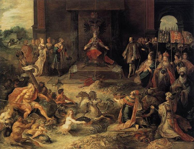 Frans Francken II Allegory on the Abdication of Emperor Charles V in Brussels oil painting image
